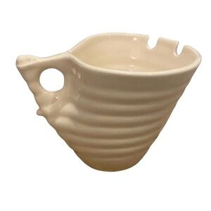 Elan Beehive Udon or Ramen Ceramic Bowl. Off White.
